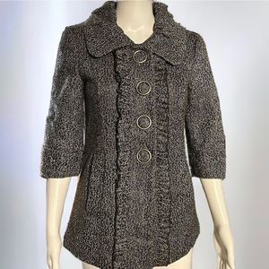 Kenzie 3/4 Sleeve‎ Wool Pea Coat XS